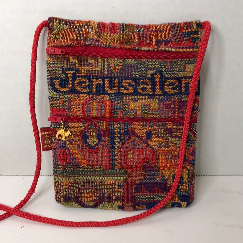 Anter Jerusalem Tapestry Cross Body Zippered Bag